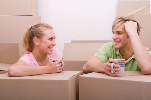 House removals service in Coulsdon with moving team and van