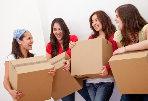 Removal team preparing a home move in Coulsdon