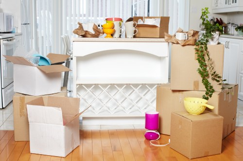 Careful loading of furniture into a removals van