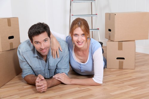 House movers preparing a local home removal in Coulsdon