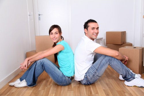 Removal van ready for a local move in Coulsdon
